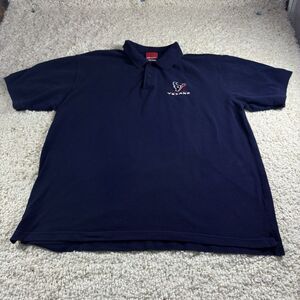 Reebox Polo‎ Shirt Houston Texans Mens Size XL  Navy Blue